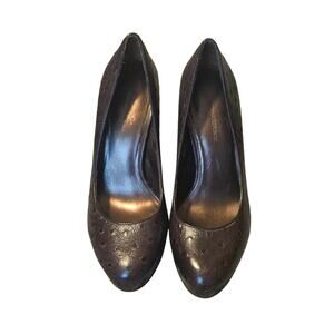 Authentic Banana Republic Brown Ostrich Shoes SZ 7